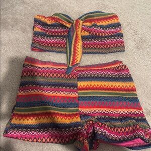 SHEIN Multicolor Strapless Set